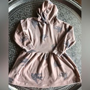 Gymboree terry cloth soft light pink hoodie dress